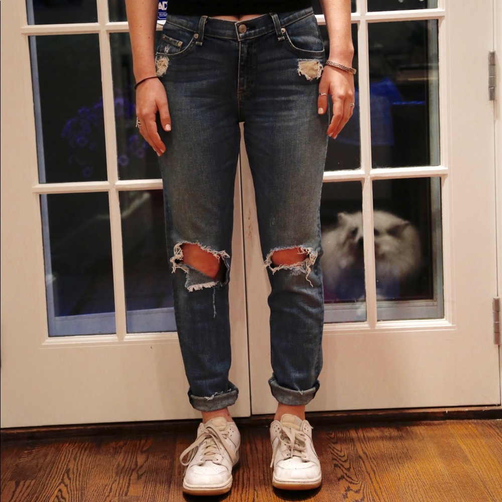 rag & bone boyfriend ripped jeans